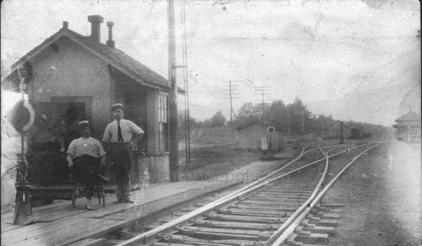 Vernon Depot Telegraph Office Postcard